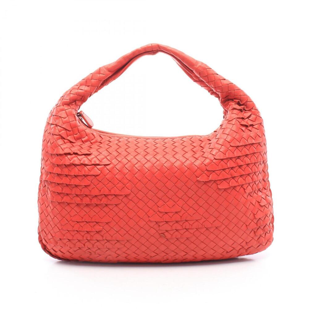 Bottega Veneta Intrecciato Shoulder Bag/Handbag, Leather, Women's, Red, Item ...